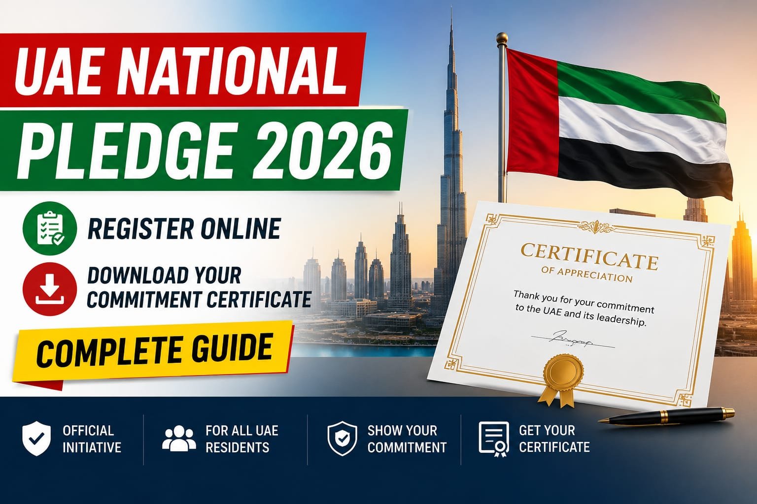 UAE National Pledge 2026 - How to Register Online